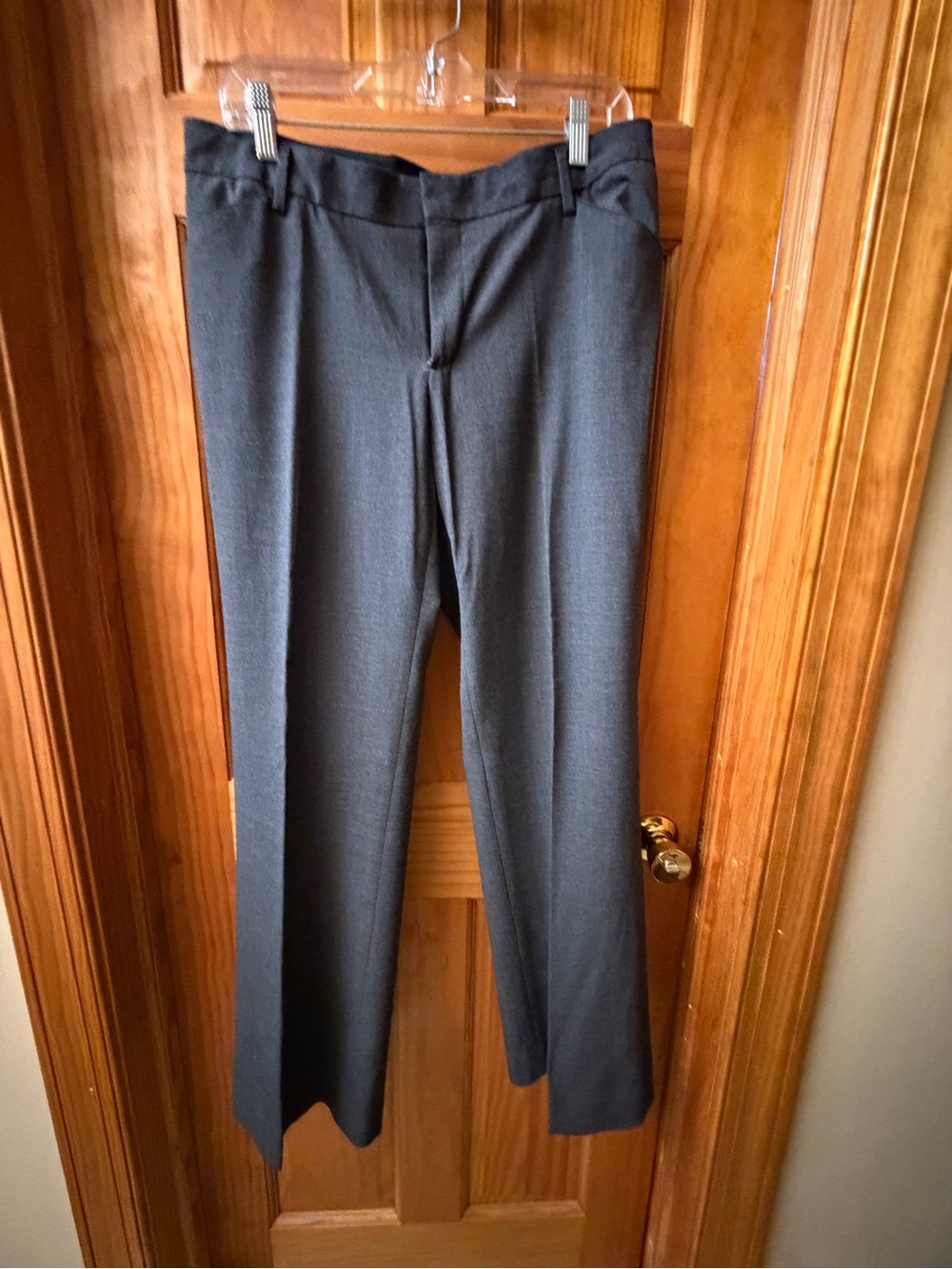 Gap Perfect Trouser Size 10R Stretch Charcoal Dress Pants